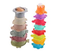 GALPADA 2 sets Stacking Cups for Educational Early Learning for Hand Eye Coordination for Bath and Beach Play Enhancing Finger Dexterity and Family Bonding