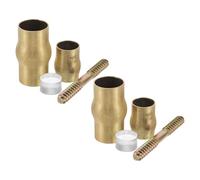 GALPADA 2 Sets Walking Cane Tips Brass Anti-Slip Joint Accessories for Walking Sticks and Crutches Ensuring Secure Support for Seniors in Daily Indoor
