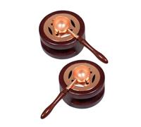 GALPADA 2 Sets Wax Seal Furnace Warmer with Melting Spoon and Handle Efficient Candle Heat Sealing Wax for Wedding Invitations Cards and Creative Crafting Projects