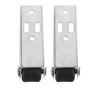 GALPADA 2 Sets Wooden Door Sinking Bottom Pulley Support Wheels, Directional Replacement Wheels for Yard Fence Gates, Sliding Door Hardware for Garden Wooden Gate