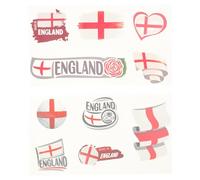 GALPADA 2 Sheets of Pvc Football Party Decor Face Stickers with Removable Glitter Face and UV Neon Body Features, for Soccer Match and Gathering Fake Tattoos
