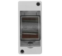 GALPADA 2-way Power Distribution Box Ip65 Waterproof Electrical Enclosure Window Sturdy Abs PC Construction Sleek Modern Design for Outdoor and House Use