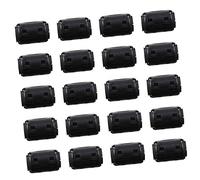 GALPADA 20 Pcs Ferrite Core Noise Filter Rings with Snap Clips for Power USB Audio and Data Cables High Frequency Emi Rfi Suppressor for Improved Signal Integrity Fits Cables