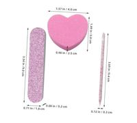 GALPADA 20 Sets Manicure Tools Nail Buffer Blocks Nail Files with Heart Shaped Sponge File for Professional and Home Use