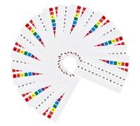GALPADA 20 Sets Small Alphabet Marker Tabs A-z Self Adhesive Page Markers Assorted Colours and Waterproof Pet Material for Books and Office Use