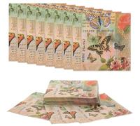 GALPADA 20 Sheets of Decorative Disposable Napkins with Butterfly Print, Colourful Paper Napkins Made from Wood Pulp, Safe for Family Reunions and Table Decoration