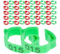 GALPADA 200pcs Chicken Leg Bands for Chicks and Small Poultry Breed, Practical and Safe to Use Plastic Chicken Leg Rings, Lightweight Poultry Identification Tags for Farm and Bird