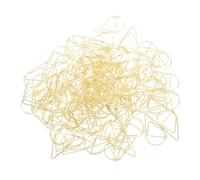 GALPADA 200pcs Mini Golden Teardrop Paper Clips Metal Document Clips with Smooth Surface Strong Grip for Organizing Papers Photos Bookmarks Stylish Office and School Supplies