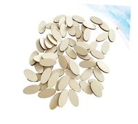 GALPADA 200pcs Oval Wooden Pieces for Crafts Lightweight DIY Hand Painting Ornaments and Decorations for Creative Projects and Holiday Wedding Embellishments