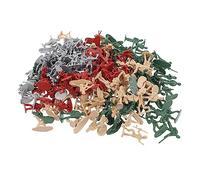 GALPADA 200Pcs Plastic Soldiers Figurines for Party Decorations Army Men with Various Poses Plastic Military Models for Cake Toppers and Decor Random Color