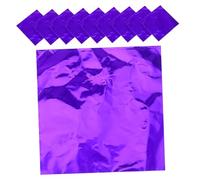 GALPADA 200Pcs Purple Aluminum Foil Candy Wrapping Paper for Homemade Chocolate Sweets Packaging Food Grade Wrappers for Kitchen Bakery Party Use