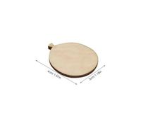 GALPADA 200pcs Round Wooden Discs Wood Cutouts Christmas Ornaments Wood Circles Craft Wedding for Crafts Khaki