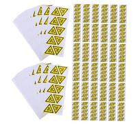GALPADA 200pcs Warning Sign Sticker Warning Palm Sign Industrial Equipment for Machinery Watch Out Hand Symbol Notification Symbols Yellow Pvc