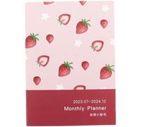 GALPADA 2023-2024 Graduation Festival Monthly Planner Notebook Pink Calendar Notebook Planner for Families and Offices with Creative Writing and Listing Ideas Simple and Fashionable
