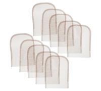 GALPADA 20pcs 4x4 Inch Beige U-shaped Hand-tied Lace Closure Base for DIY Wigs with Breathable Silk Lace Net Material and Stable Structure, for Doll Crafts and Cosplay