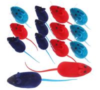 GALPADA 20pcs Artificial Mouse for Cat and Pet Kitten, Vinyl and Flocking Material with Sound Design, Practical Interactive Mouse for Home Use and Party Decor Random Color