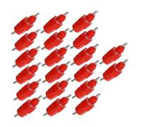 GALPADA 20pcs Automatic Chicken Water Nipples Poultry Drinking Equipment Red Head Drinker for Small Chickens Farm Waterer Supplies for Brooder and Coop
