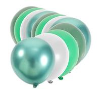 GALPADA 20pcs Avocado Green Latex Party Balloons for Birthday Decorations Jungle Theme Balloon Kit with Metallic Green Easy to Hang for Walls Ceilings and Gardens