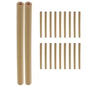 GALPADA 20pcs Bamboo Bee Tube Honeycomb Tube Mason Bees 20cm Hollow Bamboo Reusable Habitat for Farmers Gardeners