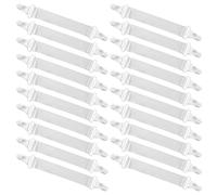 GALPADA 20pcs Bed Sheet Clips with Fitted Sheet Straps and Slipcovers Heavy Duty Plastic and Canvas Material Easy to Attach Or Remove Protect Mattress for Keeping Clean and Tidy