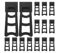 GALPADA 20pcs Black Plastic Picture Frame Easel Back Stands with Unique Exterior Design and Practical Use, Convenient Tabletop Photo Frame Support for Home Decor and Display