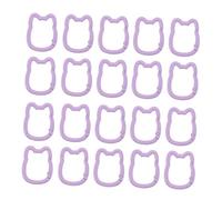 GALPADA 20pcs Cat Keychain with Open Spring Ring Zinc Alloy Hooks for Backpacks Handbags DIY Accessories Portable and Easy to Attach Adorable Cat Shaped Key Holder for Everyday Use