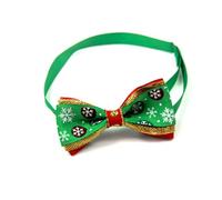 GALPADA 20pcs Christmas Themed Pet Collars with Adjustable Bow Tie Bowknot Shape, Comfortable Braid Material for Dogs and Cats, for Dog Walking and Holiday Parties