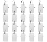 GALPADA 20pcs Curtains Holders Clip Decorative Curtain Clips White Plastic Sturdy Not Easy to Wear Or Tear for Bed Home Decorations