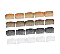 GALPADA 20pcs Environmentally Friendly Plastic Plug Combs Teeth Side Hair Comb for Hairdressing