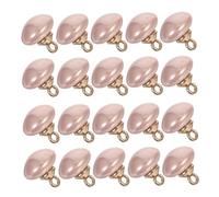 GALPADA 20pcs Faux Pearl Sewing Buttons with Metal Shank Round Decorative Half Round Pearl Buttons for DIY Crafts Wedding Dresses Clothing Embellishments Color