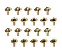 GALPADA 20pcs Golden Metal Drum Mounting Screws for Snare Drum Replacement Practical to Use for Musicians