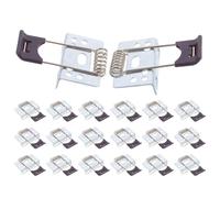 GALPADA 20pcs L-Type Spring Clips for Downlight Panels, Embedded Concealed Design Lasting Elasticity and Uniform Soft Lighting Effect, Iron Material Suitable for Commercial Spaces and Home