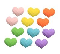 GALPADA 20pcs Macaron Color Heart-shaped Resin DIY Accessories Mixed Colors for Multi-purpose Crafting, Delicate Love Heart Ornaments Suitable for Jewelry Making and Phone Shell Decoration