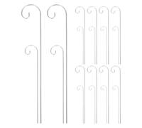 GALPADA 20pcs Metal Plant Label Stakes with Shepherd Hooks Garden Markers for Outdoor Use Easy Ground Insertion Plant Sign Holders for Vegetable Herb Bonsai Nursery Patio and Lawn