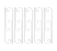 GALPADA 20pcs Metal Tag Hanger Plant Label Hooks for Garden Outdoor 15.72x1.34x0.08in Silver Shepherd Hook Resistant to Damage Artistic Elegant Garden Sign Stakes