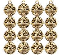 GALPADA 20pcs Mini Bell Pendants DIY Craft Bells for Halloween and Parties | Golden Alloy, Crisp Sound, Small Cute Retro Style, Christmas Ornaments for Tree and Wedding Decor