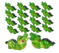 GALPADA 20Pcs Mini Resin Crocodile Statues for Miniature Garden Aquarium Desktop Decoration Lifelike Animal Figurines for Fish Tanks Reptile Terrariums and Plant Pots