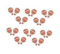 GALPADA 20pcs Miniature Wooden Hot Air Balloon Slices for DIY Craft Decorations Smooth Sanded Unfinished Wood Pieces for Travel Souvenirs Office Desk and Home Decor