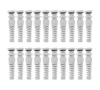 GALPADA 20pcs Nylon Cable Glands Kit Adjustable Spiral Strain Relief Cord Connector with Gaskets for Wires Anti-Bending Cable Joint for Enhanced Flexibility and Reliable Outdoor Protection
