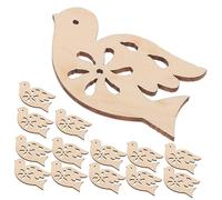 GALPADA 20pcs Peace Dove Wooden Slices Craft Embellishments Smooth Surface DIY Painting Cutouts for Festival Ornaments Home Decor Pendants Creative Wooden Chips