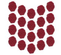 GALPADA 20pcs Red Rose Wax Seal Stickers for Envelopes, High Temperature Resistant Paraffin Material with Vintage Floral Design, Decorative Accent for Mailing and Vintage Themed Events