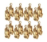 GALPADA 20pcs Retro Zinc Alloy Prayer Hands Charms for DIY Jewelry Making Pendants for Bracelets Necklaces Spiritual Blessing Ornaments for Crafting Accessories