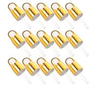 GALPADA 20pcs Reusable Glass Dropper Caps with Plastic Closure Top for 5ml Bottles, Travel Ready Liquid Droppers for Cosmetics and Skincare, Suitable for Lab and Essential Oil Use