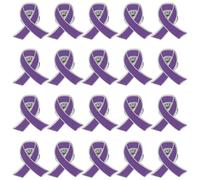 GALPADA 20pcs Ribbon Decorative Pin Brooch Lapel Pin Purple Iron Easy to Wear and Sturdy Structure Delicate Style for Women Party Favors