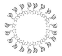 GALPADA 20pcs Silver Alloy Hair for Braids and Dreadlocks Lightweight Comfort Unique Hollow Star Shape Hair Jewelry Accessories for Women Casual Occasions and Music Festivals