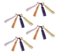 GALPADA 20pcs Softball Hair Ties with Colorfast Print and Unique Elastic Knotted Style, Cloth Material Wristbands for Softball Games and Baseball Games, Dual Use Functionality for Athletes