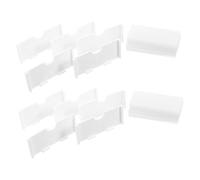 GALPADA 20pcs White Plastic Label Holders for Wire Shelves Single Hole Price Tags for Retail Pantry Supermarket and Storage Easy to Read Merchandise Marking Tags