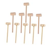 GALPADA 20Pcs Wooden Hammer Set for Seafood Crab Shell Cracking Mallets Smooth Surface Pounding Tools for Lobster Craft and Early Development Activities