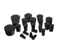 GALPADA 21pcs Rubber Stoppers Versatile Lab Sealing Plugs for Test Tubes Flasks Various to Easy to Use Smooth Finish for Safe Laboratory Applications