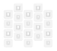 GALPADA 22 Pairs Multi-Functional PVC Wall Hooks Strong Double-Sided Adhesive, Not Easy to Fall, Damage-Free Wall Hanging Hooks for Household Picture Frame Storage